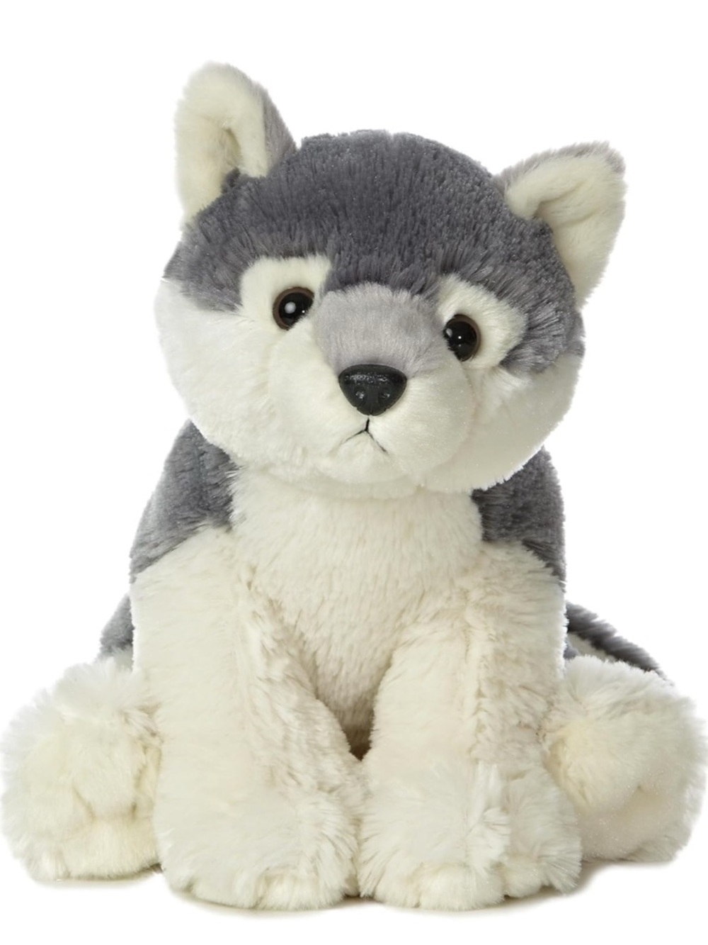 (SOLD) Aurora Wolf Destination Nation Plush Stuffed Animal 12", Medium - ESSA